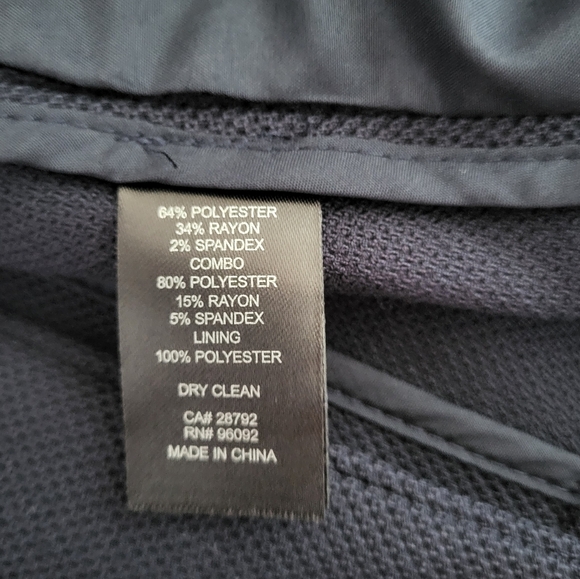 Dalia Navy Blue Outerwear Blazer, Size 2X - Picture 8 of 9